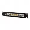 LogiLink ACT108 10-portowy panel krosowy keystone, szafa rack 10 cali, 1U, czarny