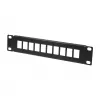 LogiLink ACT108 10-portowy panel krosowy keystone, szafa rack 10 cali, 1U, czarny