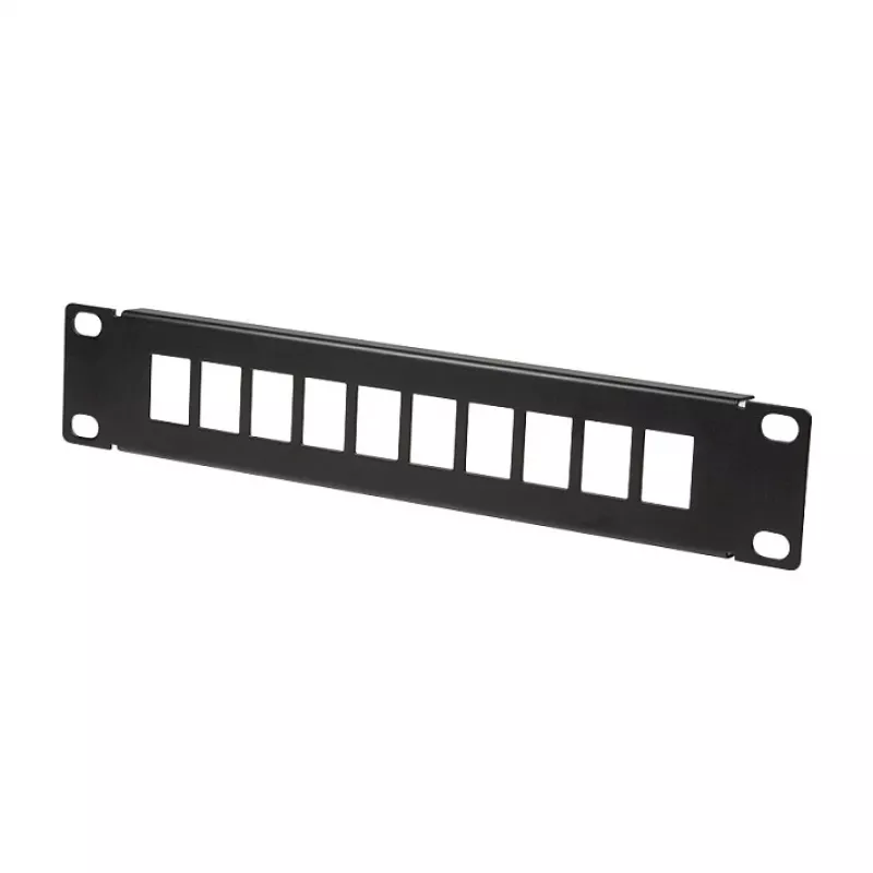 LogiLink ACT108 10-portowy panel krosowy keystone, szafa rack 10 cali, 1U, czarny