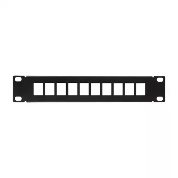LogiLink ACT108 10-portowy panel krosowy keystone, szafa rack 10 cali, 1U, czarny