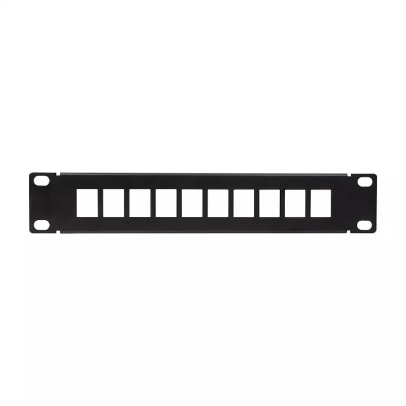 LogiLink ACT108 10-portowy panel krosowy keystone, szafa rack 10 cali, 1U, czarny