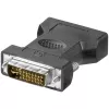 LogiLink AD0001 DVI-I na VGA Adapter, DVI-I Męski na HD15 Żeński, 1080p, Czarny