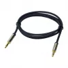 LogiLink CA10030 Premium 3.5mm TRS Męski-Męski Kabel Audio, Metalowe Złącza, Niebieski, 0.3m