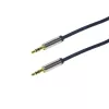 LogiLink CA10050 3.5mm TRS Męski do 3.5mm TRS Męski Stereofoniczny Kabel Audio, Metalowe Wtyki, Niebieski, 0.5m