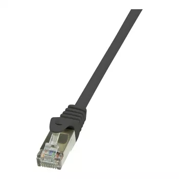 LogiLink Cat.5e F/UTP kabel krosowy, 0,25 m, czarny