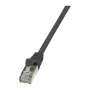 Kabel krosowy LogiLink Cat.6 F/UTP, 0,25m, czarny, EconLine