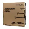 LogiLink Cat.6 Kabel instalacyjny, U/UTP, 100m, EconLine