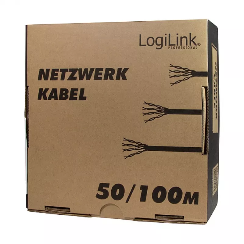 LogiLink Cat.6 Kabel instalacyjny, U/UTP, 100m, EconLine