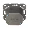 Logilink Cat.6 Wall Outlet 2xRJ45 STP, Horizontal, Signal White