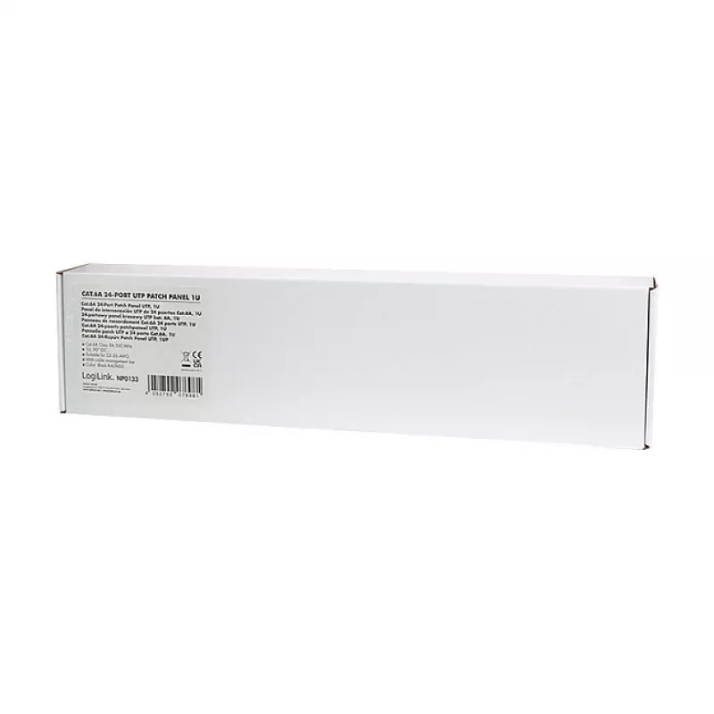 LogiLink Panel krosowy Cat.6A 24-portowy UTP, 1U, IDC 90°