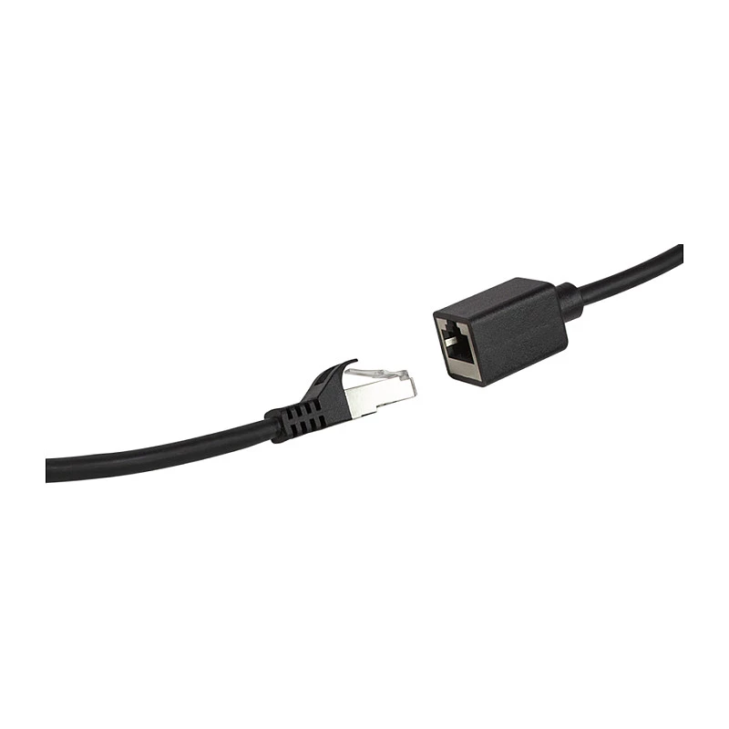 LogiLink Cat.6A Premium Przedłużacz kabla krosowego, S/FTP, czarny, 3 m