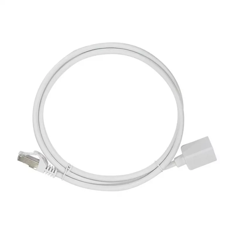 Logilink Cat.6A S/FTP Premium Patch Cable Extension - Biały, 5m (RJ45 męski do żeńskiego)