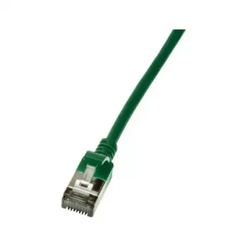 LogiLink Cat.6A S/FTP TPE SlimLine Kabel krosowy, zielony, 1,0 m