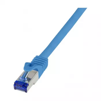 LogiLink Kabel krosowy Cat.6A S/FTP Ultraflex, certyfikat GHMT, niebieski, 0,5 m