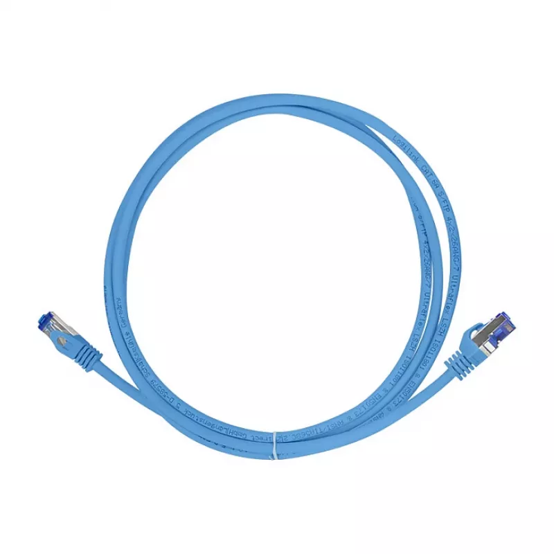 LOGILINK kabel krosowy Cat.6A S/FTP Ultraflex, certyfikat GHMT, niebieski, 5,0m