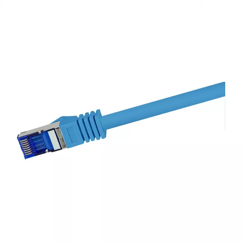 LOGILINK kabel krosowy Cat.6A S/FTP Ultraflex, certyfikat GHMT, niebieski, 5,0m