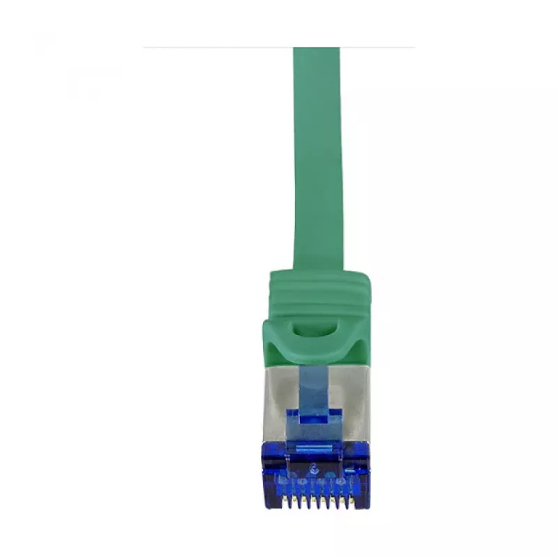 LogiLink Cat.6A S/FTP Ultraflex kabel krosowy, 0,25 m, zielony, certyfikat GHMT