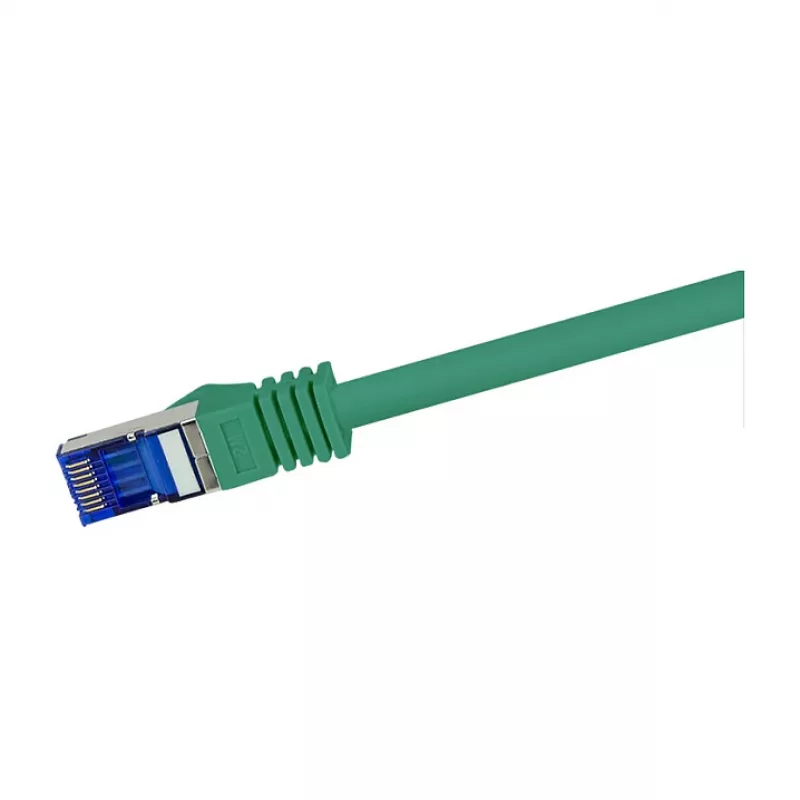 LogiLink Cat.6A S/FTP Ultraflex kabel krosowy, 0,25 m, zielony, certyfikat GHMT