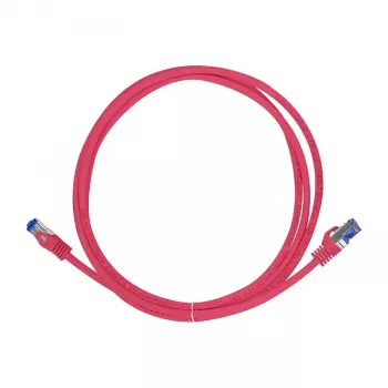LogiLink Cat.6A S/FTP Ultraflex kabel krosowy, certyfikat GHMT, czerwony, 0,25 m
