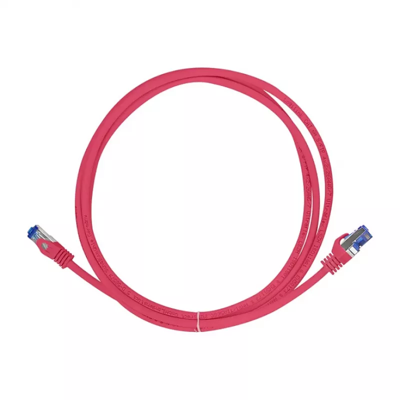 LogiLink Cat.6A S/FTP Ultraflex kabel krosowy, certyfikat GHMT, czerwony, 1,0m