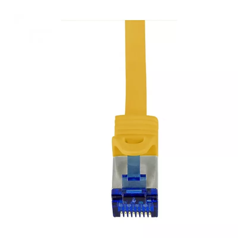 LogiLink Cat.6A S/FTP Ultraflex Kabel krosowy, certyfikat GHMT, żółty, 0,25 m