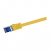 LogiLink Cat.6A S/FTP Ultraflex Kabel krosowy, certyfikat GHMT, żółty, 0,25 m