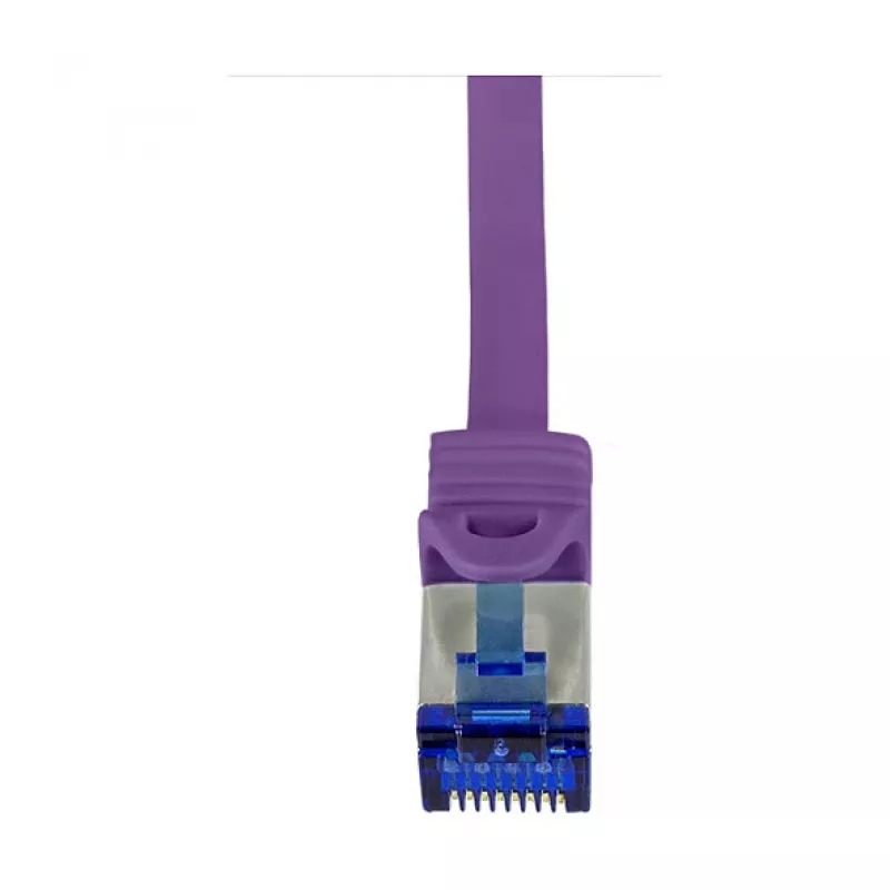 LogiLink Kabel krosowy kat.6A S/FTP Ultraflex, fioletowy, 0,25 m, certyfikat GHMT