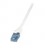LogiLink Cat.6A U/UTP Kabel krosowy, 0.5 m, Biały, 10 Gbps, LSZH