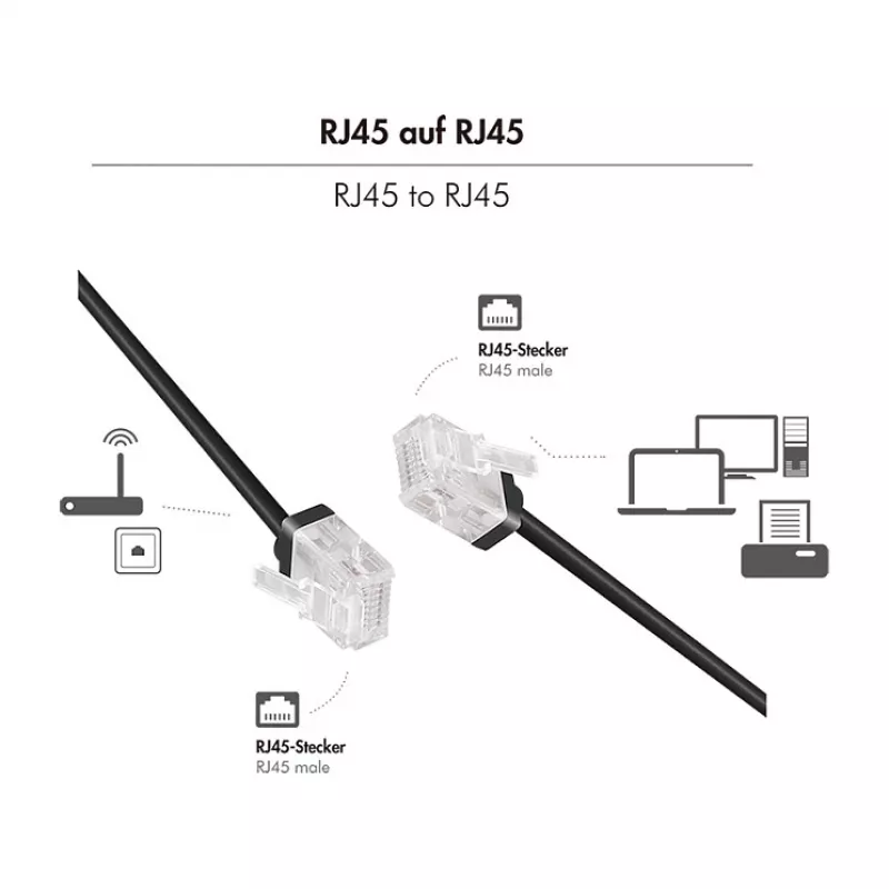 LogiLink Cat.6A U/UTP Slim High-Flex Patch Cable, 1,5 m, czarny