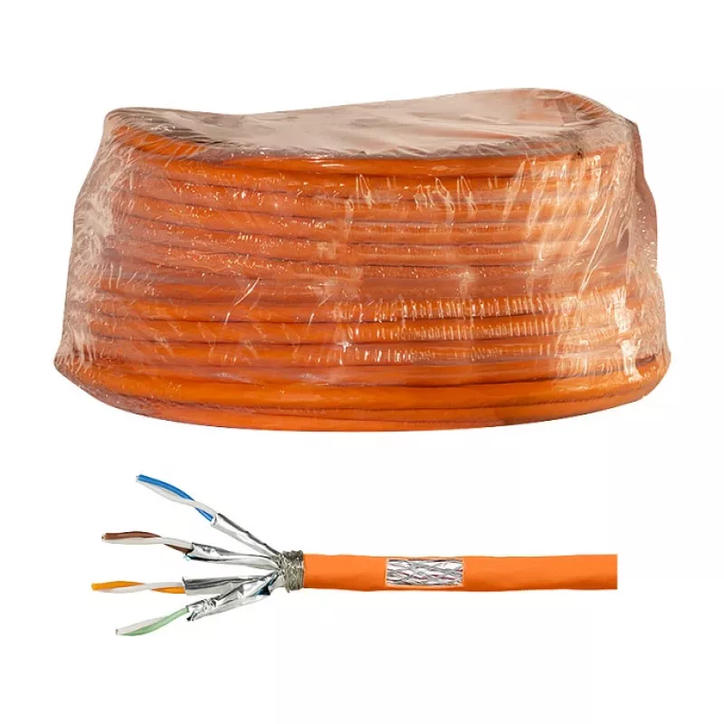 LogiLink Cat.7 1000 MHz Kabel instalacyjny 23 AWG S/FTP 50m, pomarańczowy
