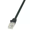 LogiLink Cat.6 U/UTP Kabel krosowy, 1,5m, czarny, EconLine