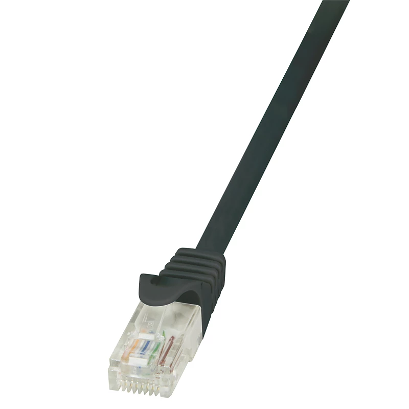 LogiLink Cat.6 U/UTP Kabel krosowy, 1,5m, czarny, EconLine