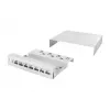 Logilink Consolidation Point Box 8-Port, Desk/Wall/Rail Mounting, Grey