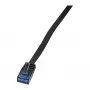 LOGILINK CP0137B płaski kabel krosowy Cat.5e U/UTP, RJ45, czarny, 5,0 m