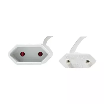 LogiLink CP125 Przedłużacz zasilający, wtyczka Europlug CEE 7/16 męska do żeńskiej, 1 m, biały