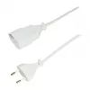 LogiLink CP125 Przedłużacz zasilający, wtyczka Europlug CEE 7/16 męska do żeńskiej, 1 m, biały