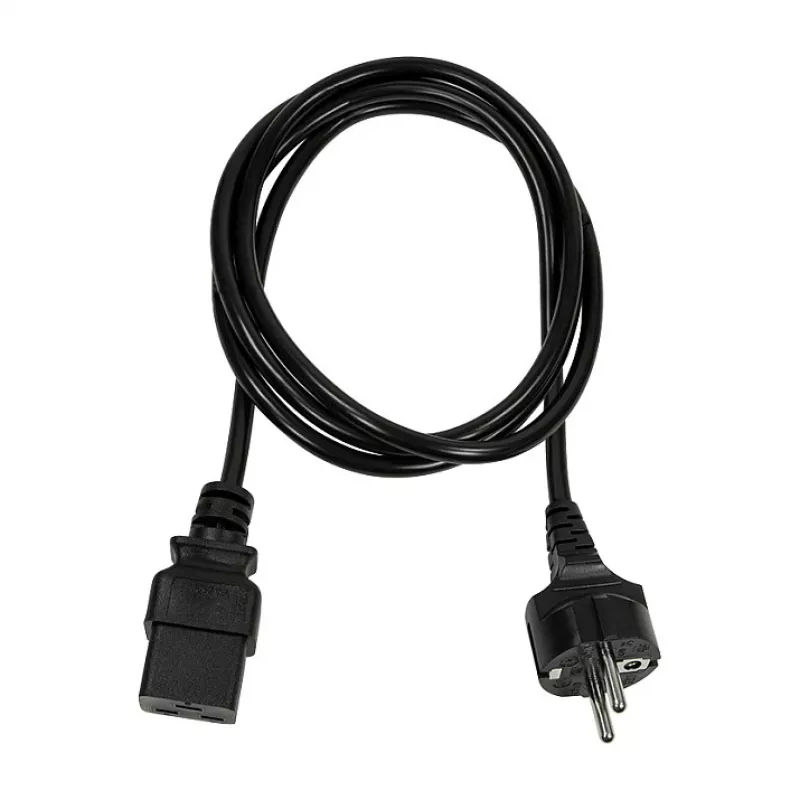 Logilink CP151 Kabel zasilający, CEE 7/7 do IEC C19, Czarny, 1 m