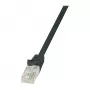 LogiLink CP2053U Cat 6 U/UTP RJ45 Kabel krosowy, 2m, czarny, bez zaczepów