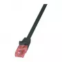 LogiLink CQ2023U Cat6 U/UTP kabel krosowy bez zaczepów, 0,5 m, czarny, LSZH