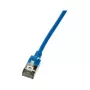 Kabel sieciowy LogiLink CQ9066S Slim Cat6a U/FTP (STP) 3m niebieski