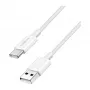 LogiLink CU0320 USB 2.0 kabel Type-C, USB-A do USB-C, 480 Mbps, 60W, pleciony nylon, biały, 0,5 m