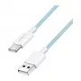 LogiLink CU0329 Kabel USB 2.0 Type-C, A/M do C/M, 480 Mbps, 60W, nylon, niebieski, 0,5 m