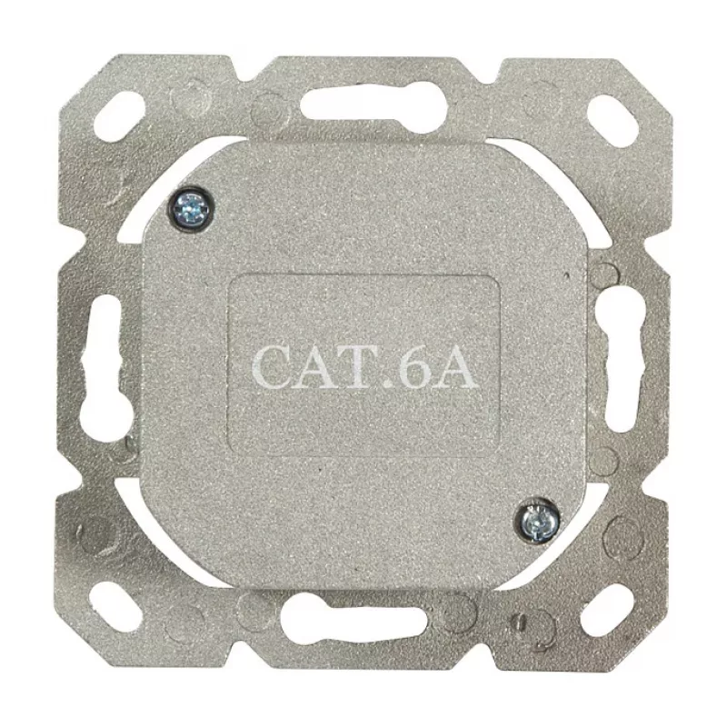 LogiLink DSIT podtynkowe gniazdo Cat. 6a ekranowane 2-portowe RJ45 w kolorze kości słoniowej