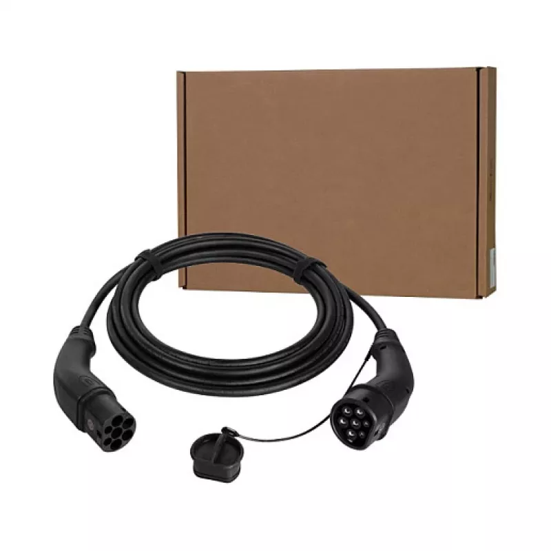 LogiLink Kabel do ładowania samochodów elektrycznych Typ 2, 11 kW, 3-fazowy, 20 A, 10 m, czarny