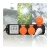 LogiLink Licznik zużycia energii z 3 gniazdami zewnętrznymi, IP44, Schuko, 3680 W
