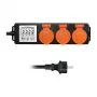 LogiLink Licznik zużycia energii z 3 gniazdami zewnętrznymi, IP44, Schuko, 3680 W
