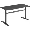 LogiLink EO0027 biurko z regulacją wysokości i blatem, 140 × 60 cm, czarne