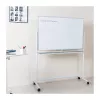 LogiLink EO0064 Mobilna dwustronna tablica suchościeralna, magnetyczna stal, aluminiowa rama, 120x80 cm, biała/srebrna