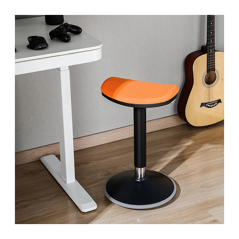 LOGILINK EO0071 Ergonomiczny stołek balansowy z regulacją wysokości, pomarańczowy – nośność 120 kg, sprężyna gazowa