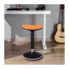 LOGILINK EO0071 Ergonomiczny stołek balansowy z regulacją wysokości, pomarańczowy – nośność 120 kg, sprężyna gazowa